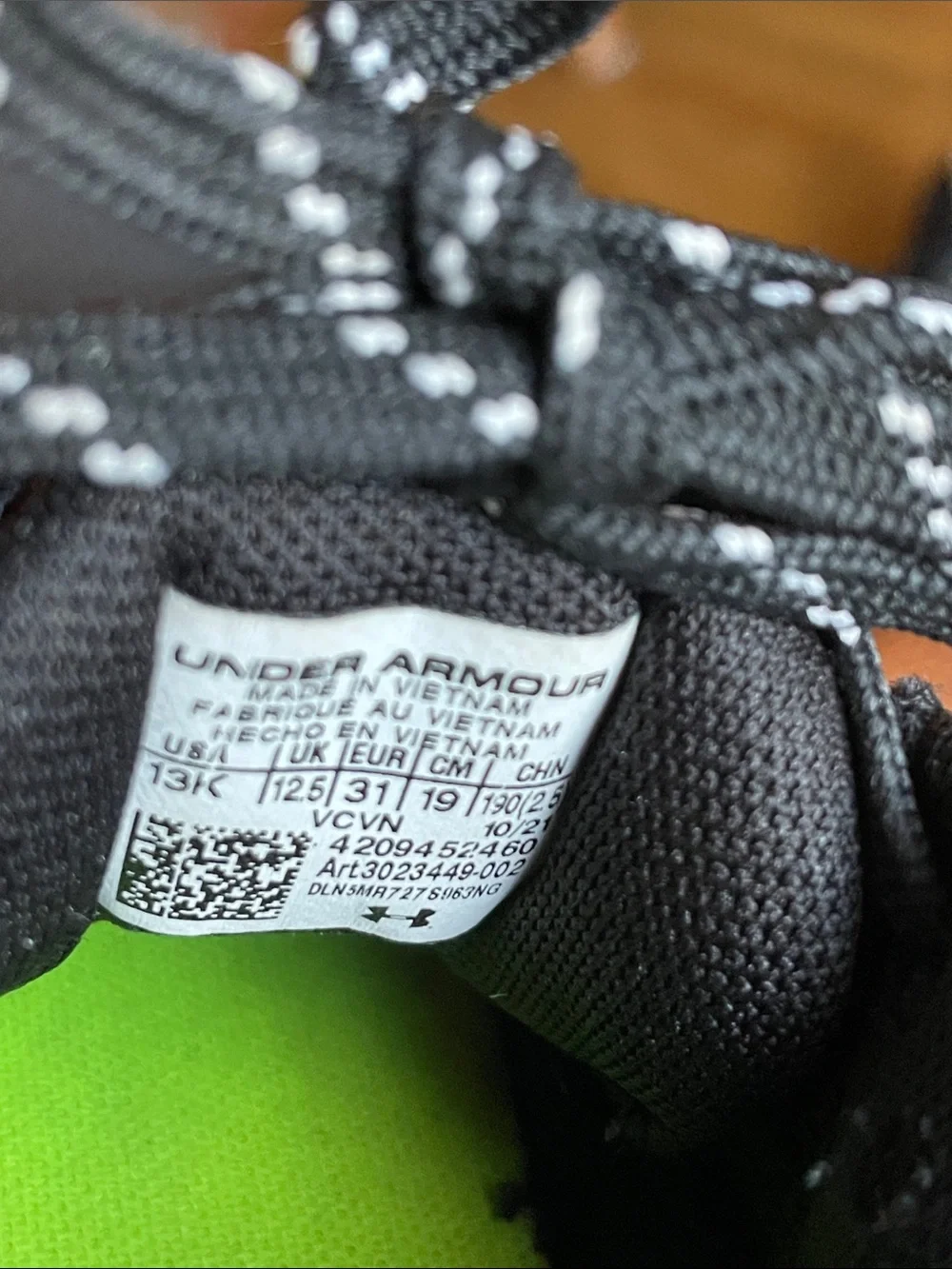 Under Armour Leadoff Low RM Jr. baseball cleats size 13 boys sports shoes